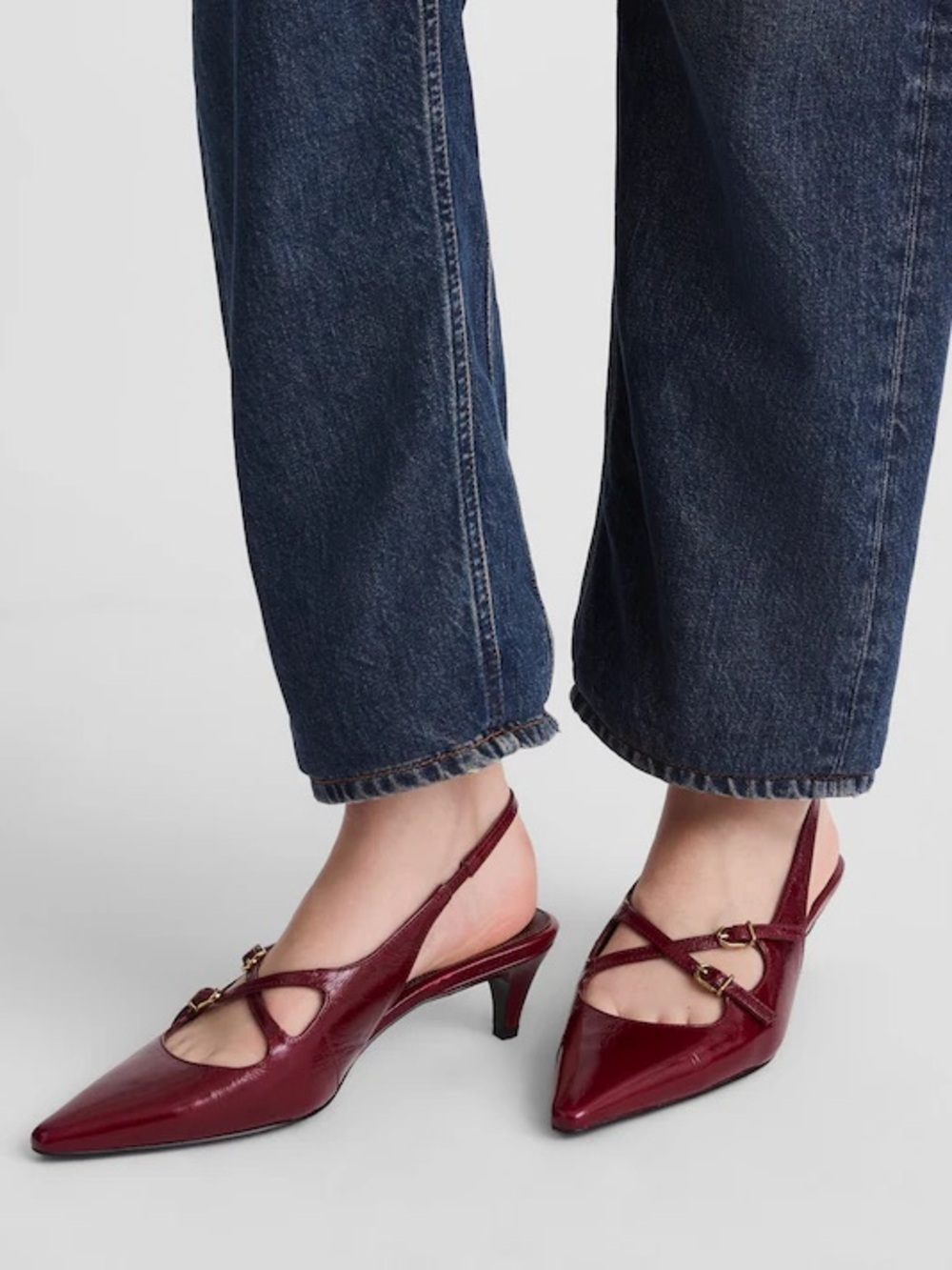 Madewell The Emilie Slingback Pump Cabernet